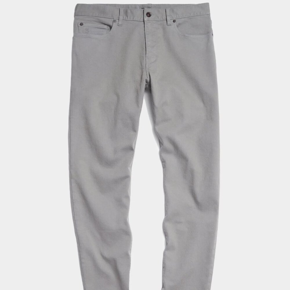 Todd Snyder | Straight Fit 5-Pocket Chino | Color: Vintage Pewter | Size: 32